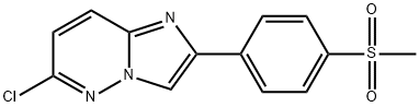 6-Chloro-2-[4-(methylsulfonyl)phenyl]imidazo[1,2-b]pyridazine 结构式