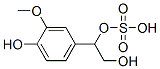 1-hydroxy-4-(2-hydroxy-1-sulfooxy-ethyl)-2-methoxy-benzene Struktur