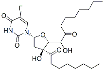 5-フルオロ-2'-デオキシウリジン3',5'-ジオクタノアート 化学構造式