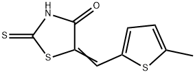 (5E)-2-mercapto-5-[(5-methyl-2-thienyl)methylene]-1,3-thiazol-4(5H)-one Structure