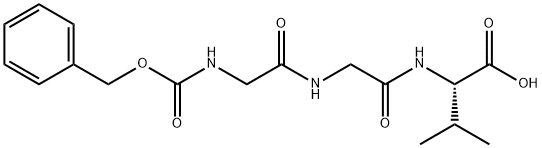 N-苄氧基羰基-甘氨酸-甘氨酸-VAL, 34152-86-8, 结构式
