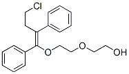 2-[2-[(Z)-4-chloro-1,2-diphenyl-but-1-enoxy]ethoxy]ethanol Structure