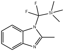 1-(TRIMETHYLSILYLDIFLUOROMETHYL)-2-METHYL-1H-BENZOIMIDAZOLE 化学構造式