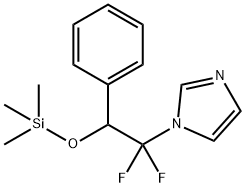 1-(1,1-DIFLUORO-2-PHENYL-2-TRIMETHYLSILOXY-ETHYL)-IMIDAZOLE 结构式