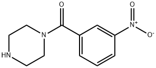 3-ニトロフェニルピペラジノケトン 化学構造式