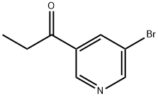 1-(5-bromo-3-pyridinyl)-1-propanone Struktur