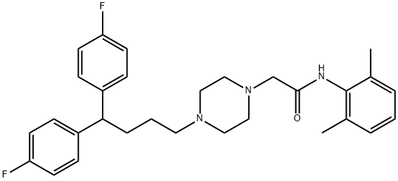 LIDOFLAZINE, 98.5% Structure