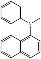 N-(1-ナフチル)-N-フェニル-N-メチルアミン 化学構造式