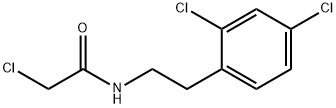 2-クロロ-N-[2-(2,4-ジクロロフェニル)エチル]アセトアミド 化学構造式