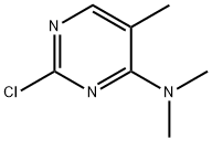 2-氯-N,N,5-三甲基嘧啶-4-胺 结构式