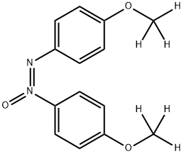 P-AZOXYANISOLE-D6 (O,O-DIMETHYL-D6) 结构式