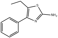 2-アミノ-5-エチル-4-フェニルチアゾール 化学構造式