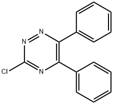 3-クロロ-5,6-ジフェニル-1,2,4-トリアジン 化学構造式