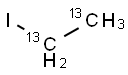ヨードエタン (1,2-13C2, 99%) (銅ワイヤー入り) 化学構造式