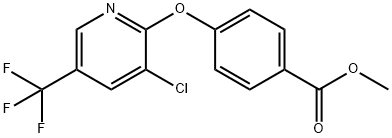 METHYL 4-([3-CHLORO-5-(TRIFLUOROMETHYL)-2-PYRIDINYL]OXY)BENZENECARBOXYLATE Structure