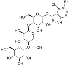 5-溴-4-氯-3-吲哚-Α-D-麦芽三糖糖苷 结构式
