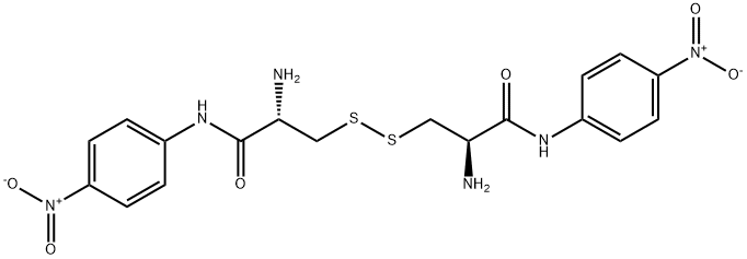 3,3'-ジチオビス[(R)-2-アミノ-N-(4-ニトロフェニル)プロパンアミド] 化学構造式