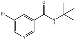 5-BROMO-N-TERT-BUTYLNICOTINAMIDE Struktur