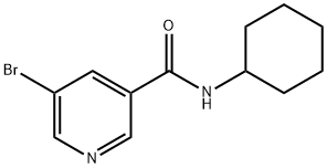 N-CYCLOHEXYL 5-BROMONICOTINAMIDE,342013-85-8,结构式