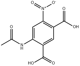4-(ACETYLAMINO)-6-NITRO-1,3-BENZENEDICARBOXYLIC ACID 化学構造式