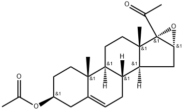 16,17-环氧孕烯醇酮醋酸酯,34209-81-9,结构式