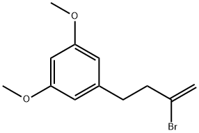 2-ブロモ-4-(3,5-ジメトキシフェニル)-1-ブテン 化学構造式
