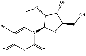 5-溴-2'-O-甲基尿苷 结构式