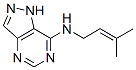7-[(3-メチル-2-ブテニル)アミノ]-1H-ピラゾロ[4,3-d]ピリミジン 化学構造式