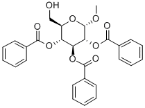 METHYL 2,3,4-TRI-O-BENZOYL-ALPHA-D-GLUCOPYRANOSIDE Struktur
