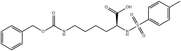 Nε-カルボベンゾキシ-Nα-トシル-L-リジン 化学構造式