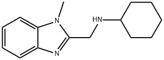 CYCLOHEXYL-(1-METHYL-1H-BENZOIMIDAZOL-2-YLMETHYL)-AMINE Structure