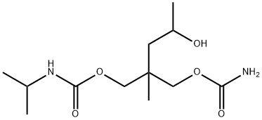 (1-Methylethyl)carbaMic Acid 2-[[(AMinocarbonyl)oxy]Methyl]-4-hydroxy-2-
Methylpentyl Ester Structure