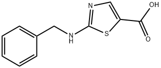 2-(ベンジルアミノ)-1,3-チアゾール-5-カルボン酸 化学構造式