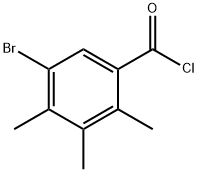 5-BROMO-2,3,4-TRIMETHYLBENZOYL CHLORIDE Struktur