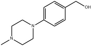 [4-(4-メチルピペラジノ)フェニル]メタノール 化学構造式