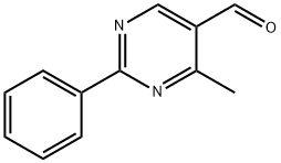 4-METHYL-2-PHENYL-5-PYRIMIDINECARBALDEHYDE Structure