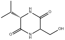 2,5-Piperazinedione,3-(hydroxymethyl)-6-(1-methylethyl)-,(6S)-(9CI) Structure