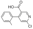 6-CHLORO-4-O-TOLYL-NICOTINIC ACID Struktur