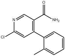 6-CHLORO-4-O-TOLYL-NICOTINAMIDE Structure