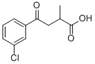 2-METHYL-4-OXO-4-(3'-CHLOROPHENYL)BUTYRIC ACID Structure