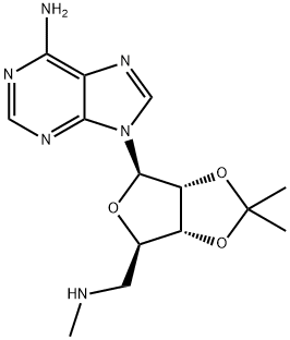 9-((3AR,4R,6R,6AR)-2,2-ジメチル-6-((メチルアミノ)メチル)-テトラヒドロフロ[3,4-D][1,3]ジオキソール-4-イル)-9H-プリン-6-アミン 化学構造式
