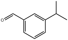 3-イソプロピルベンズアルデヒド 化学構造式