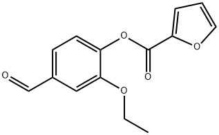 2-ETHOXY-4-FORMYLPHENYL 2-FUROATE Structure