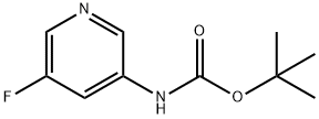 (5-氟吡啶-3-基)氨基甲酸叔丁酯, 342603-20-7, 结构式