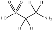 2-アミノエタン-D4-スルホン酸 化学構造式