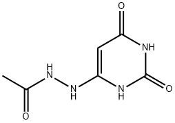 Acetic  acid,  2-(1,2,3,6-tetrahydro-2,6-dioxo-4-pyrimidinyl)hydrazide Structure