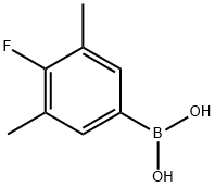 3,5-DIMETHYL-4-FLUORO-PHENYLBORONIC ACID 化学構造式