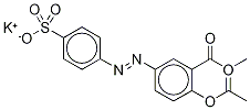 5-[(p-Sulfophenyl)azo]salicylic Acid Acetate Methyl Ester Potassium Salt Struktur