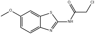 2-CHLORO-N-(6-METHOXY-BENZOTHIAZOL-2-YL)-ACETAMIDE Struktur