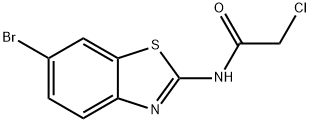 N-(6-BROMO-BENZOTHIAZOL-2-YL)-2-CHLORO-ACETAMIDE Struktur